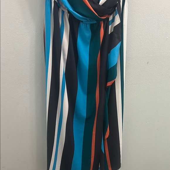 Striped Multicolor Sleeveless Dress - Picture 5 of 6